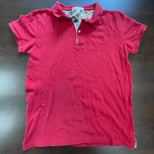 Burberry Children Girls Polo Shirt Size 14Y, Red